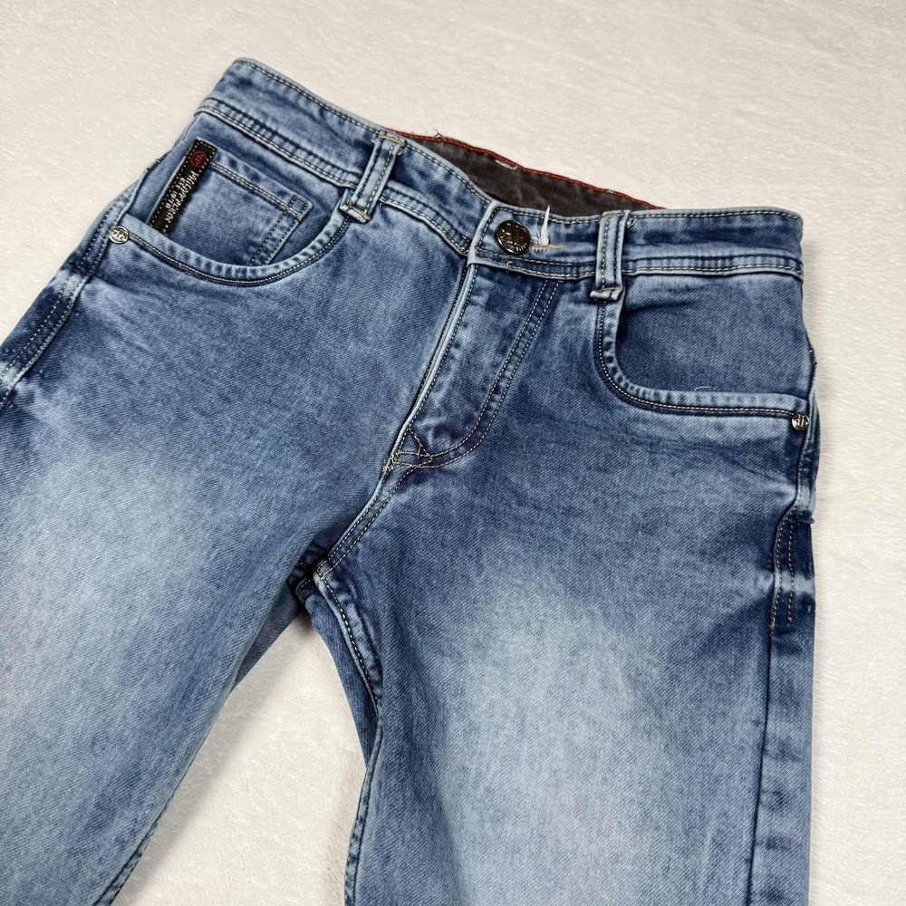 Philipp Plein Jeans Girls 10 Blue Slim‎ Straight Denim Limited Edition Jeans